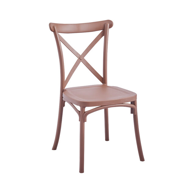 Resin crossback chair