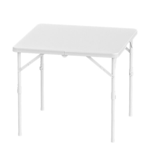 white resin folding table