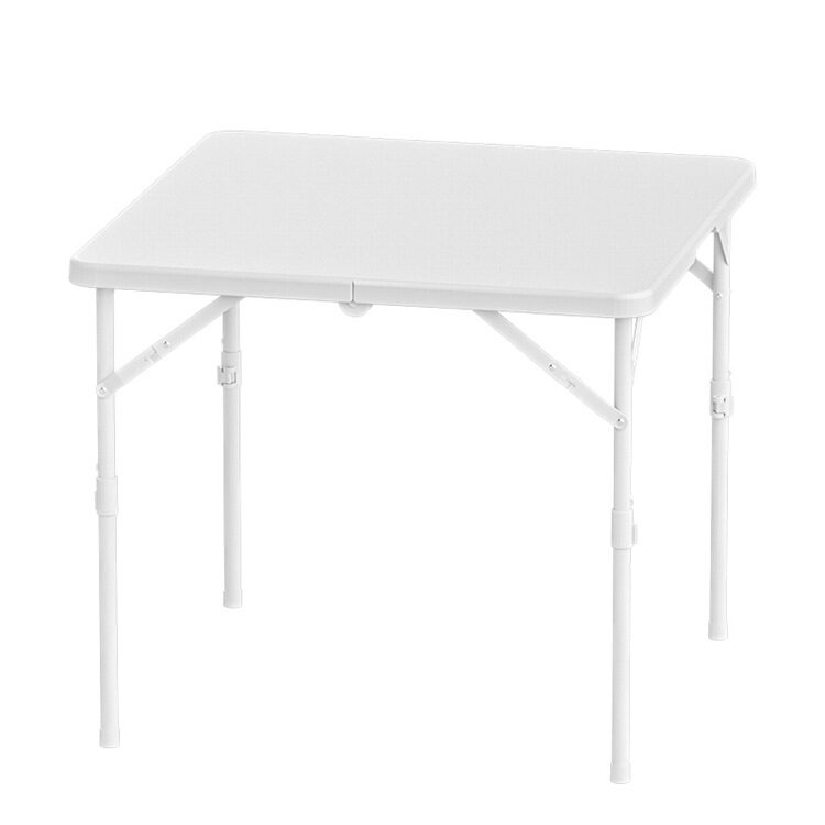 white resin folding table