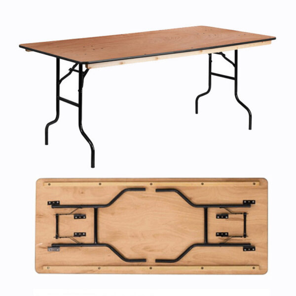 rectangular folding table