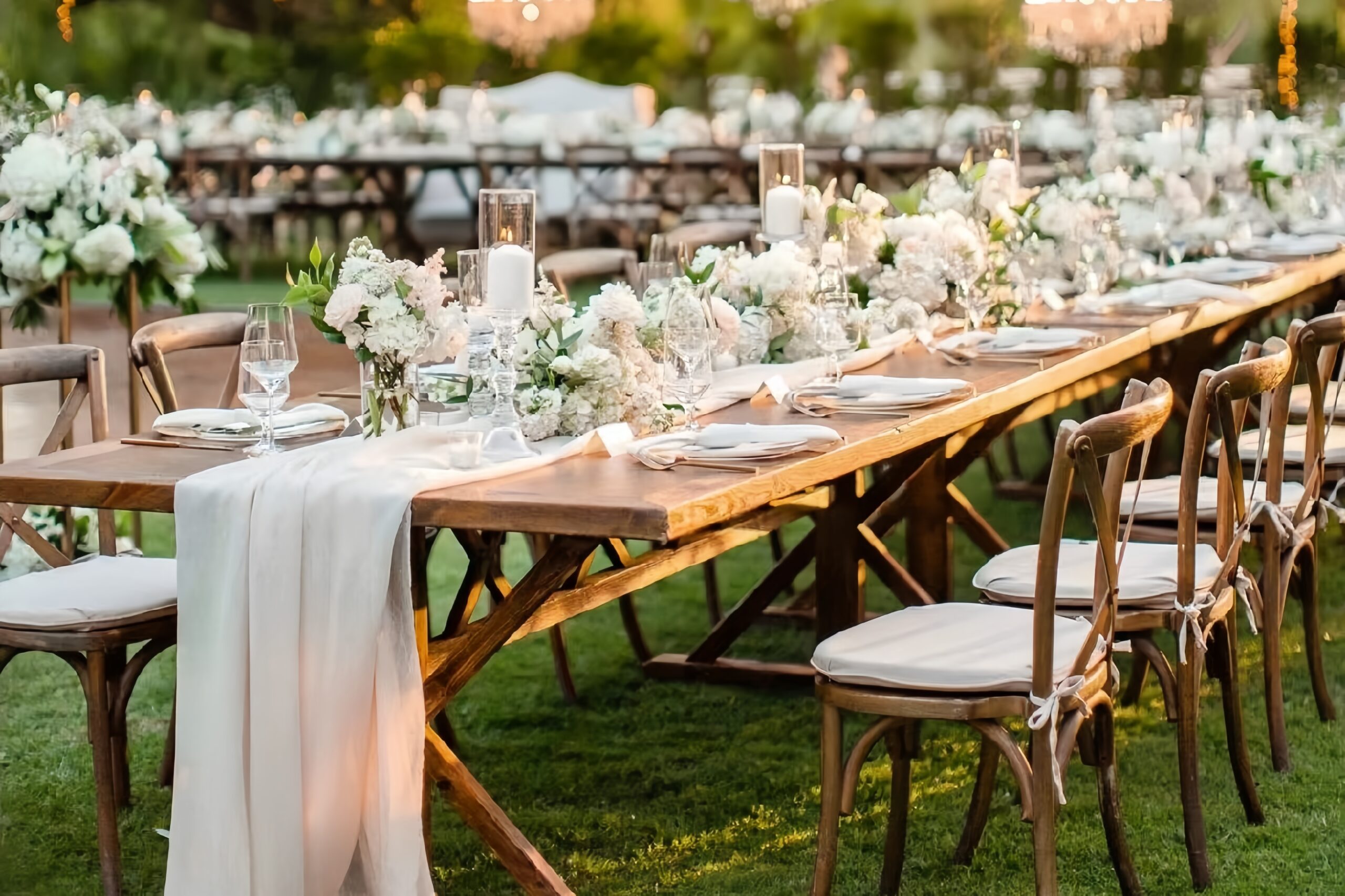 retangular wedding table