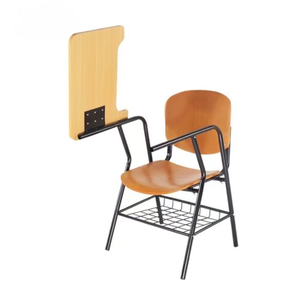 Wood Folding Tablet Arm Chair